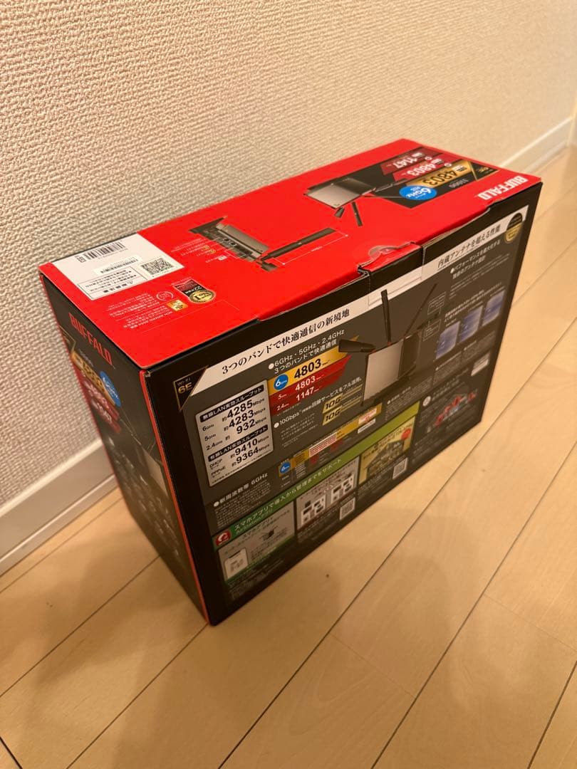 【BUFFALO】 WXR-11000XE12 Wi-Fi 6E対応 ルーター