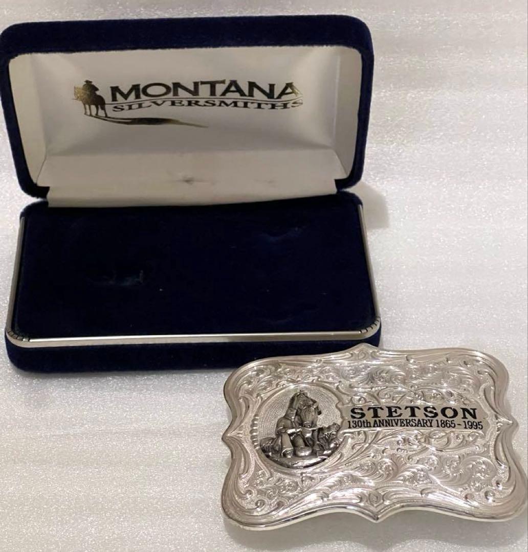 Montana Silversmith Stetson バックル 130周年記念