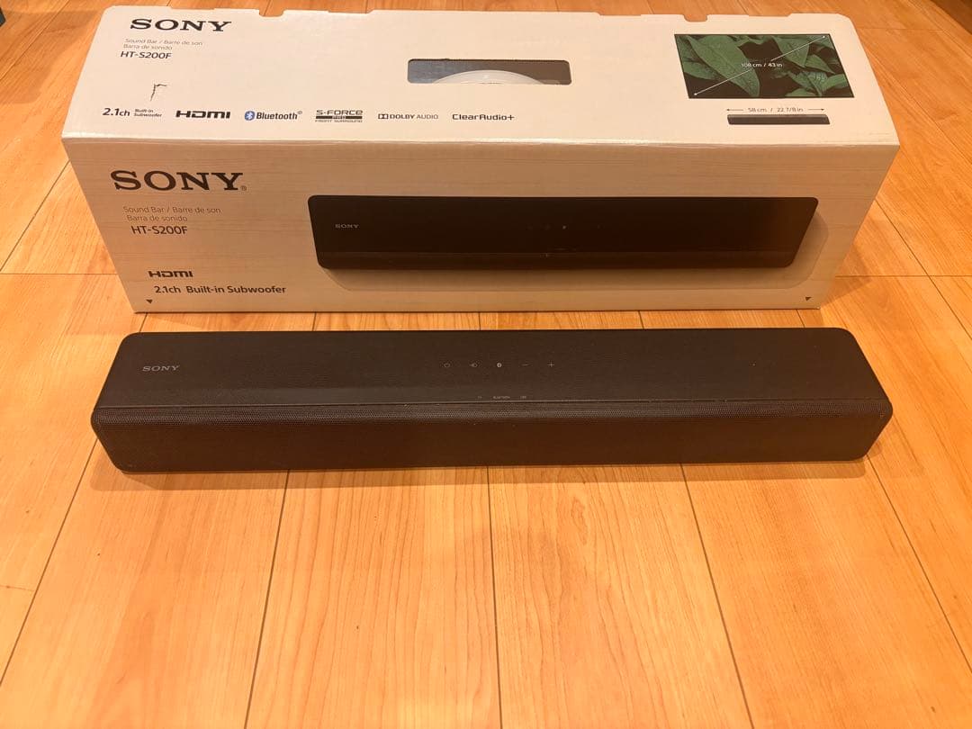 SONY HT-S200F サウンドバー（2020年製）