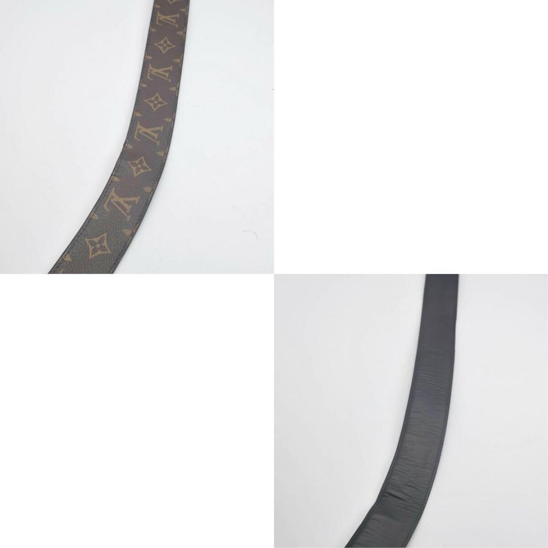 ルイヴィトン　モノグラム サンチュール LVイニシャル　ブラウン　レザー　ベルト