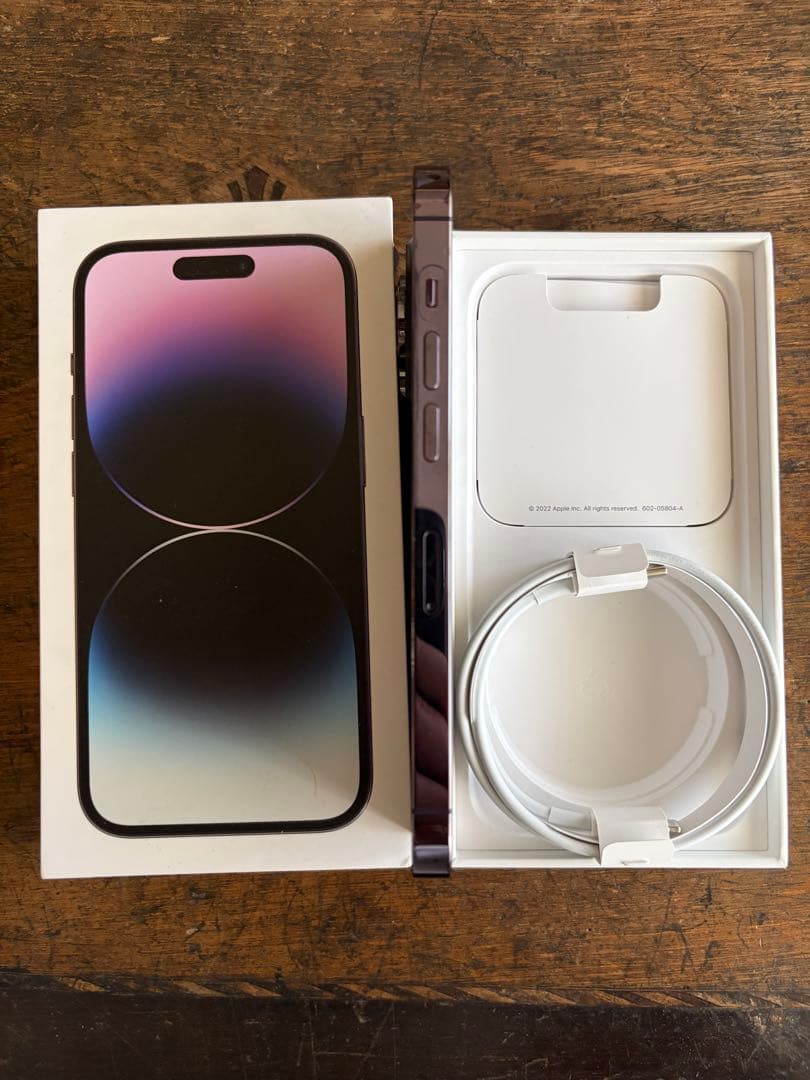 美品　iPhone 14 Pro 256gb ディープパープル 修理履歴無