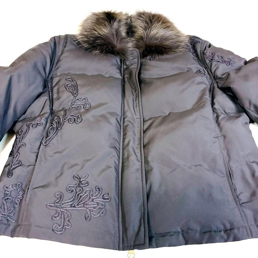 【新品未使用】Guy Laroche ブルーフォックス ダウンジャケット