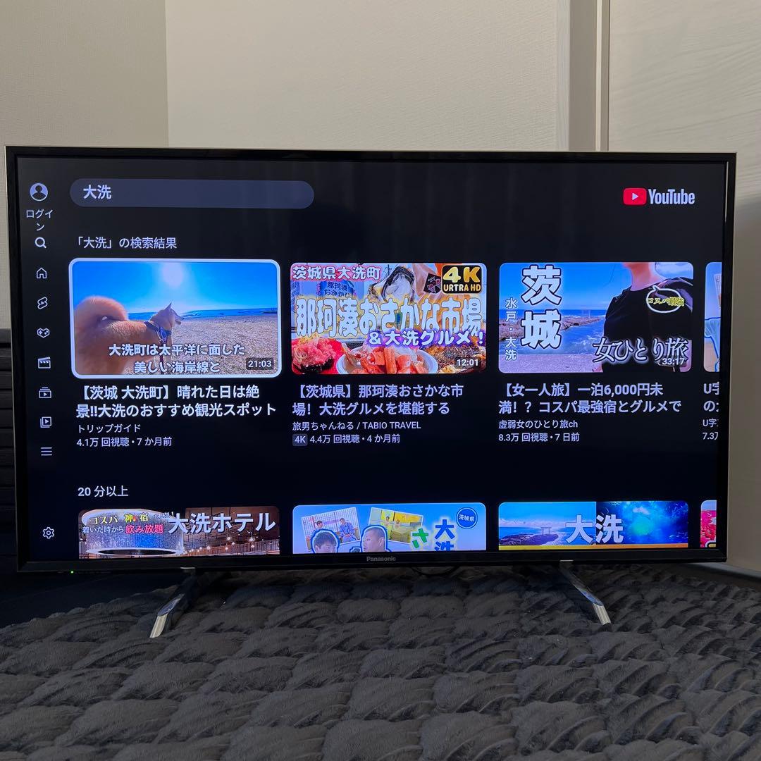 【美品】パナソニック4K液晶テレビ TH-43DX750