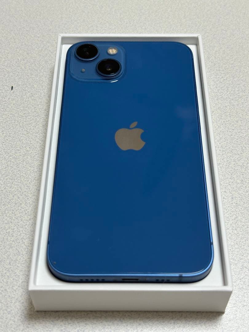 美品　iPhone13 ブルー　128GB 箱なし　バッテリー84%