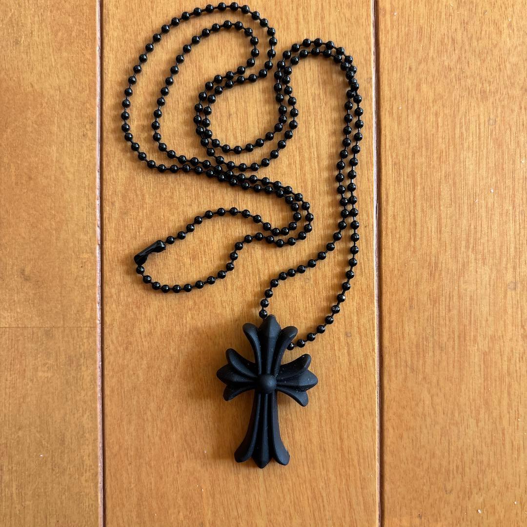 【完売品】chrome hearts ラバーネックレス ブラック