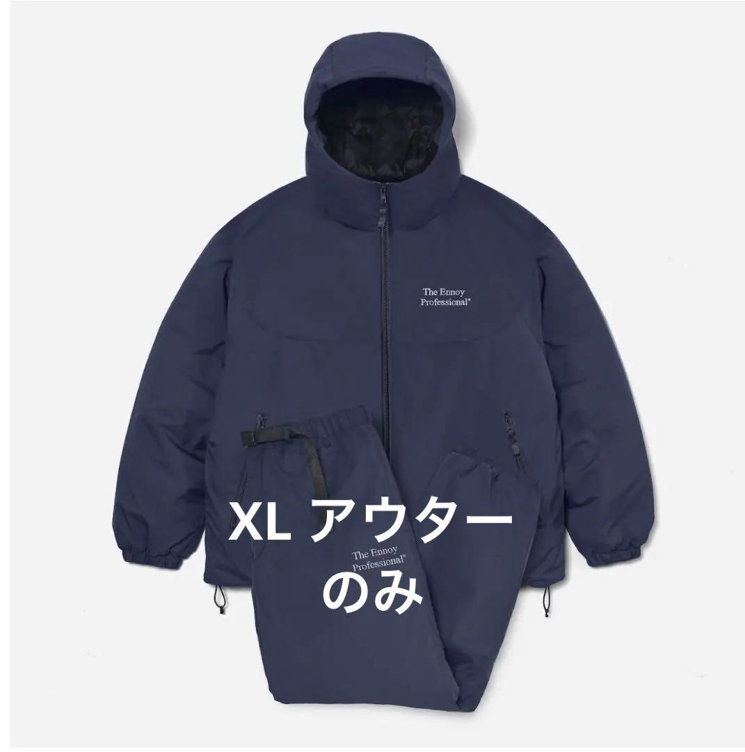 ジャケット・アウター ENNOY PADDED NYLON HOODIE (NAVY) XL