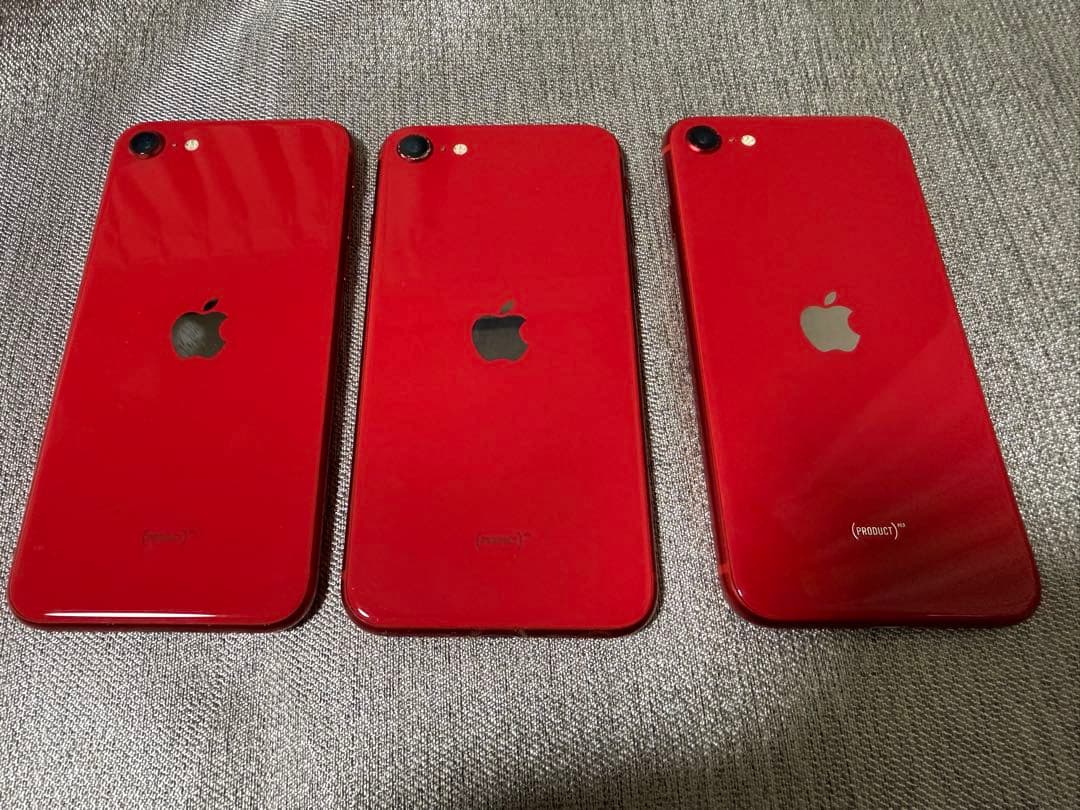 iPhone SE2 64GB RED SIMフリー　3台