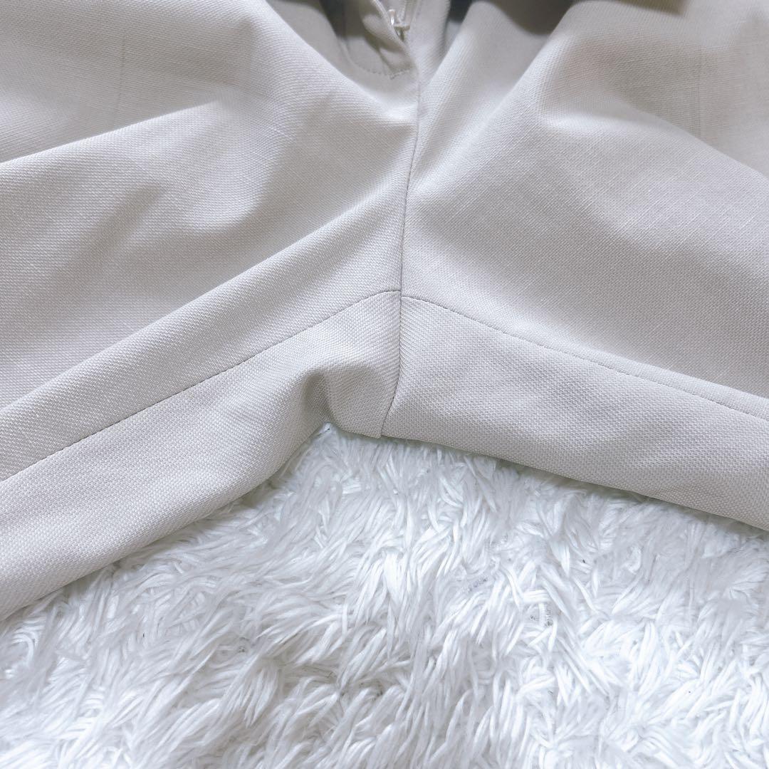 PLST プラステ セットアップ　パンツスーツ　ウォッシャブル　ベージュ Ｌ