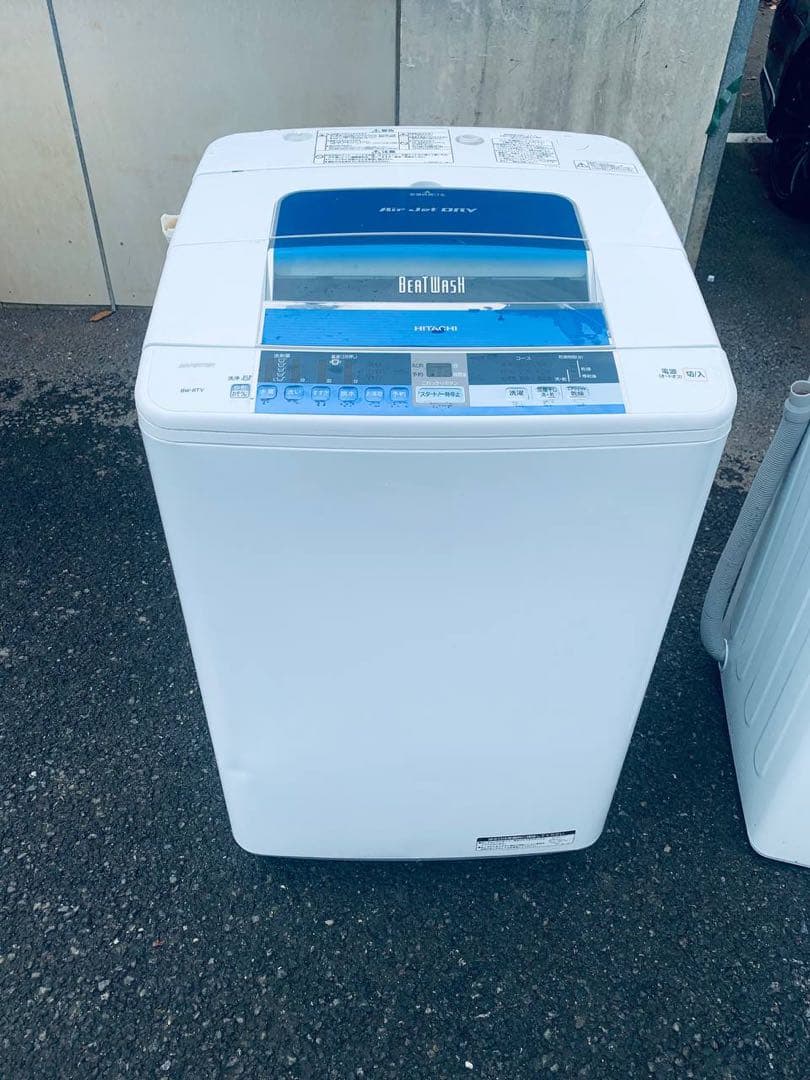 送料設置無料　HITACHI 全自動電気洗濯機　BW-8TV