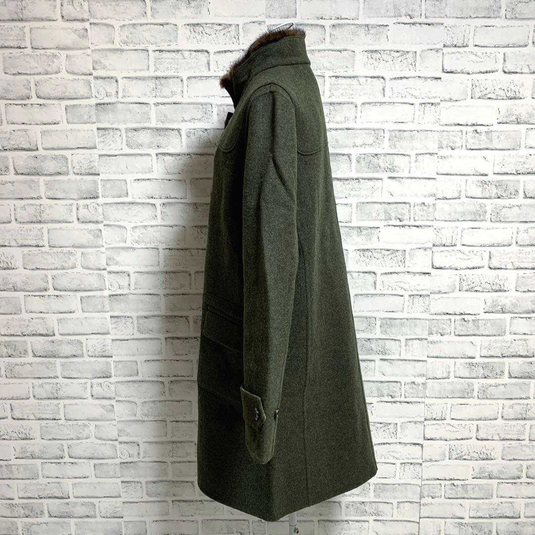 【SCAPA】LODEN-STEINER　ウール　ミンクファー　ダッフルコート