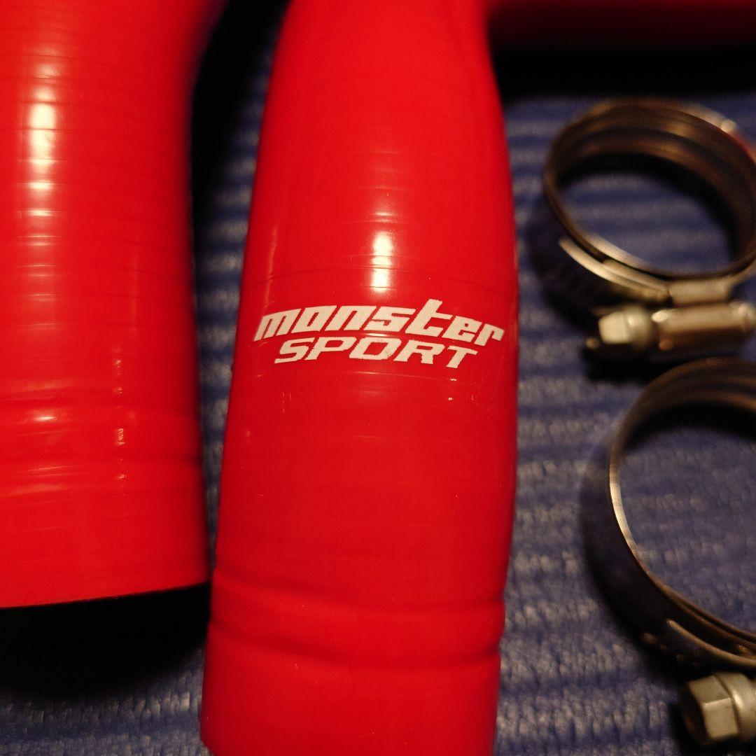 monster SPORT ジムニー JB64W ラジエーターホース 赤