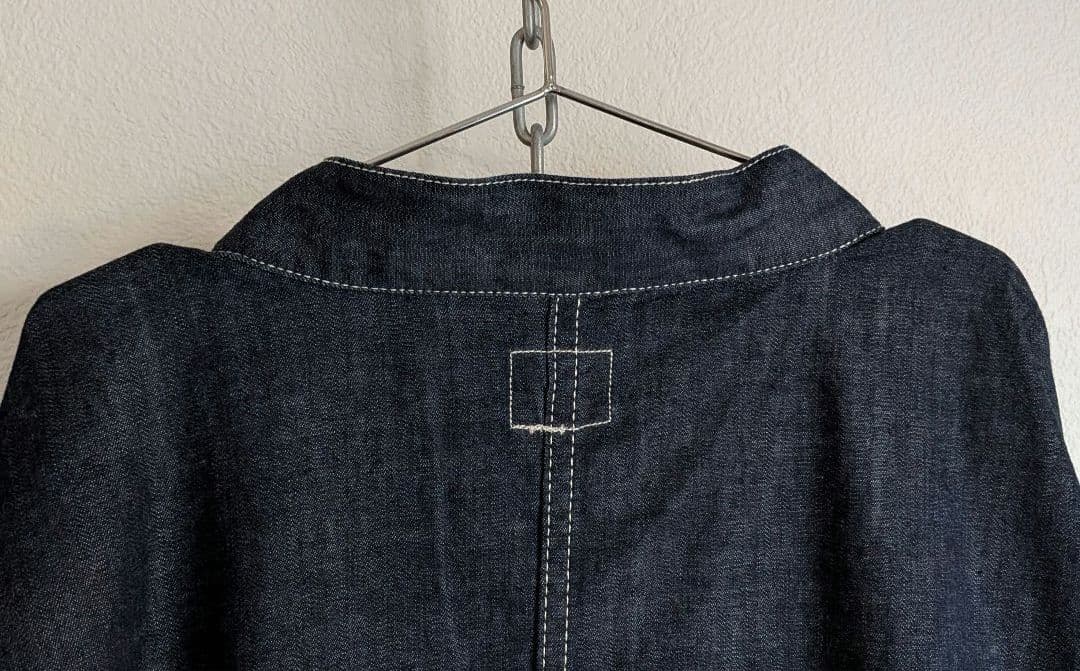 Lee　デニム　作務衣　羽織　着物　和服　シャツ　カバーオール　真紺　美品　希少