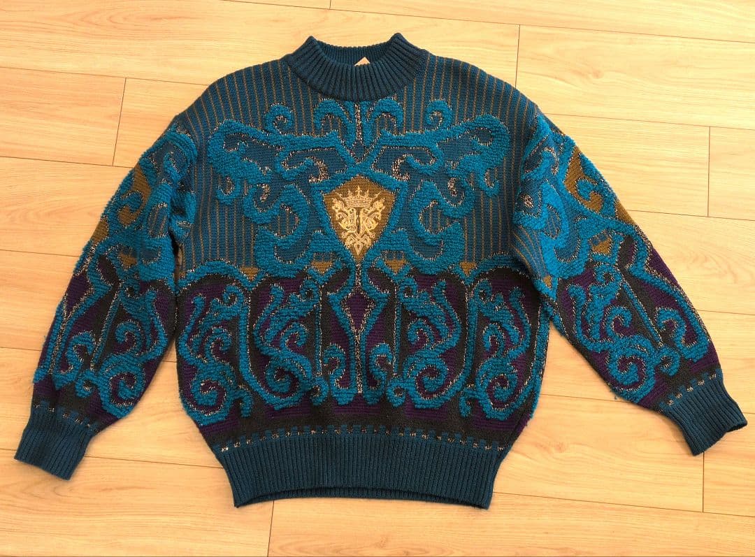 Ficce YOSHIYUKI KONISH ラメ入りデザイン3Dニット