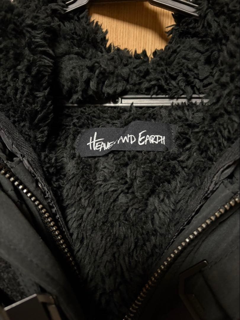 HEAVEN AND EARTH ブラック モッズコート アウター 平成