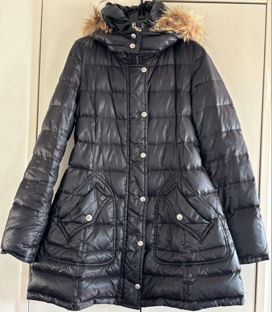 バーバリーブルーレーベル　ダウンコート　38サイズ　黒