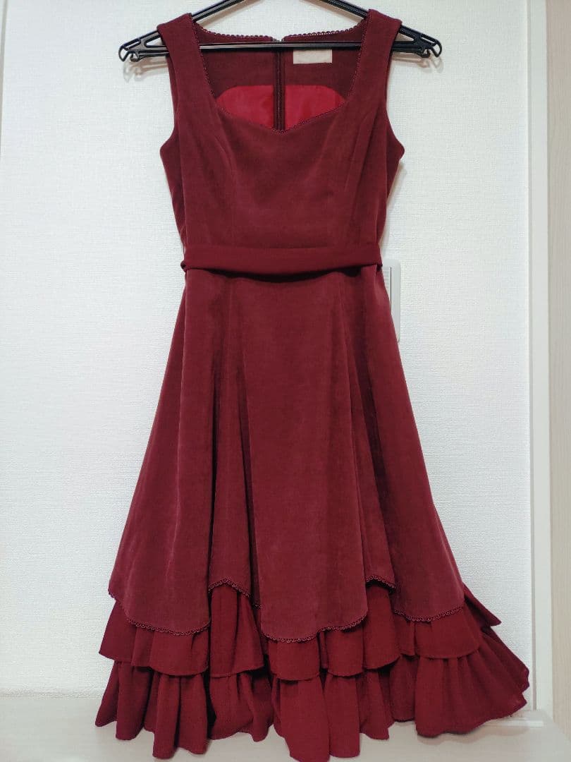 ヴィクトリアンメイデン ワンピース ボルドー