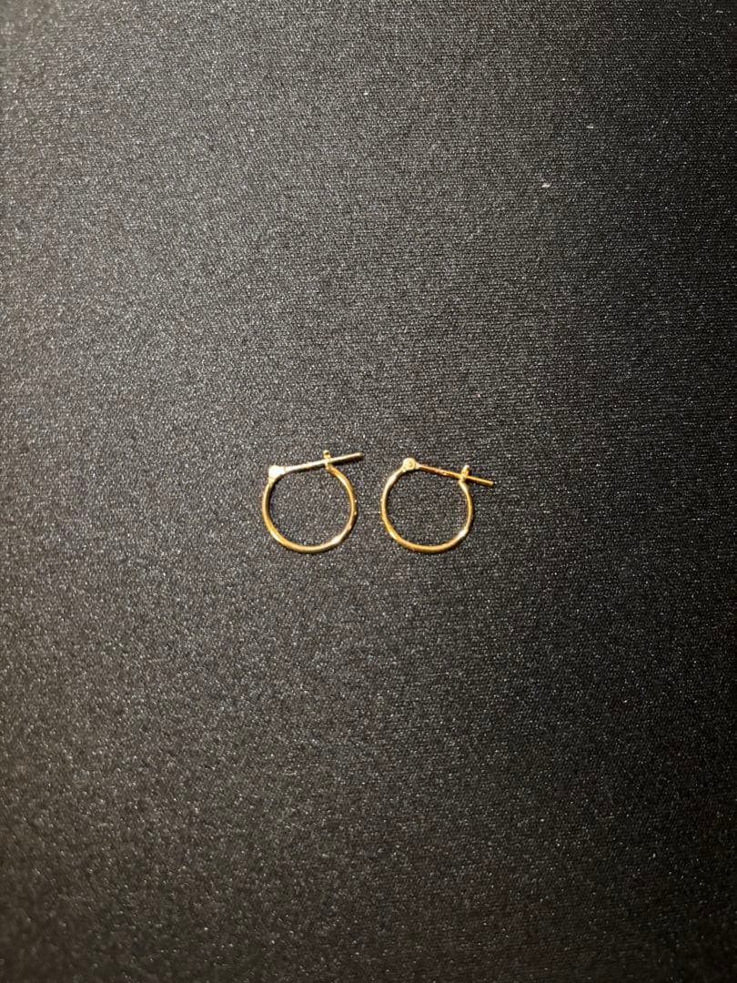 K18 ヴィンテージフープピアス