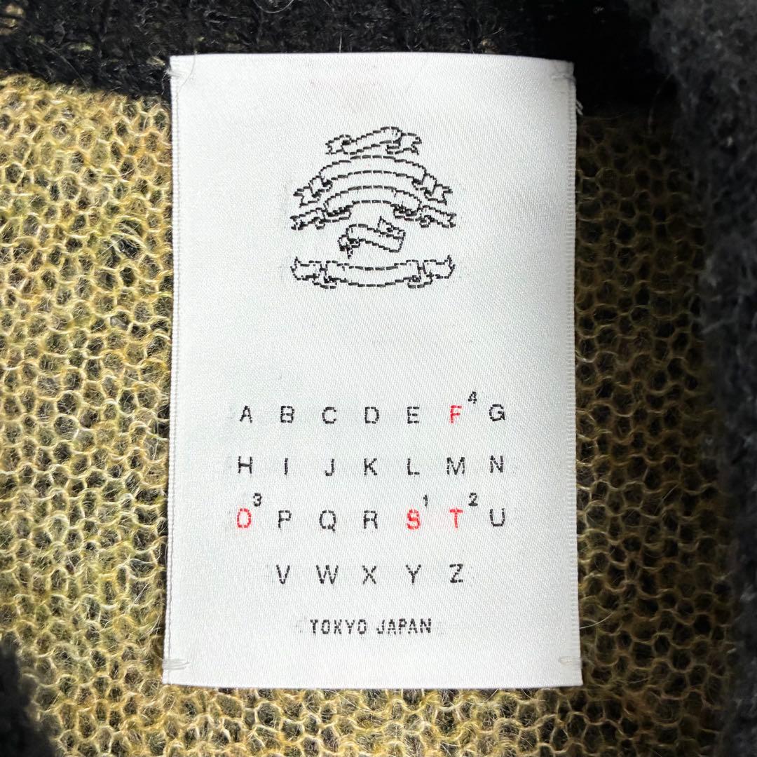 25AW【美品】STOF(ストフ)モヘア混カラーフェイクレイヤードオーバーニット