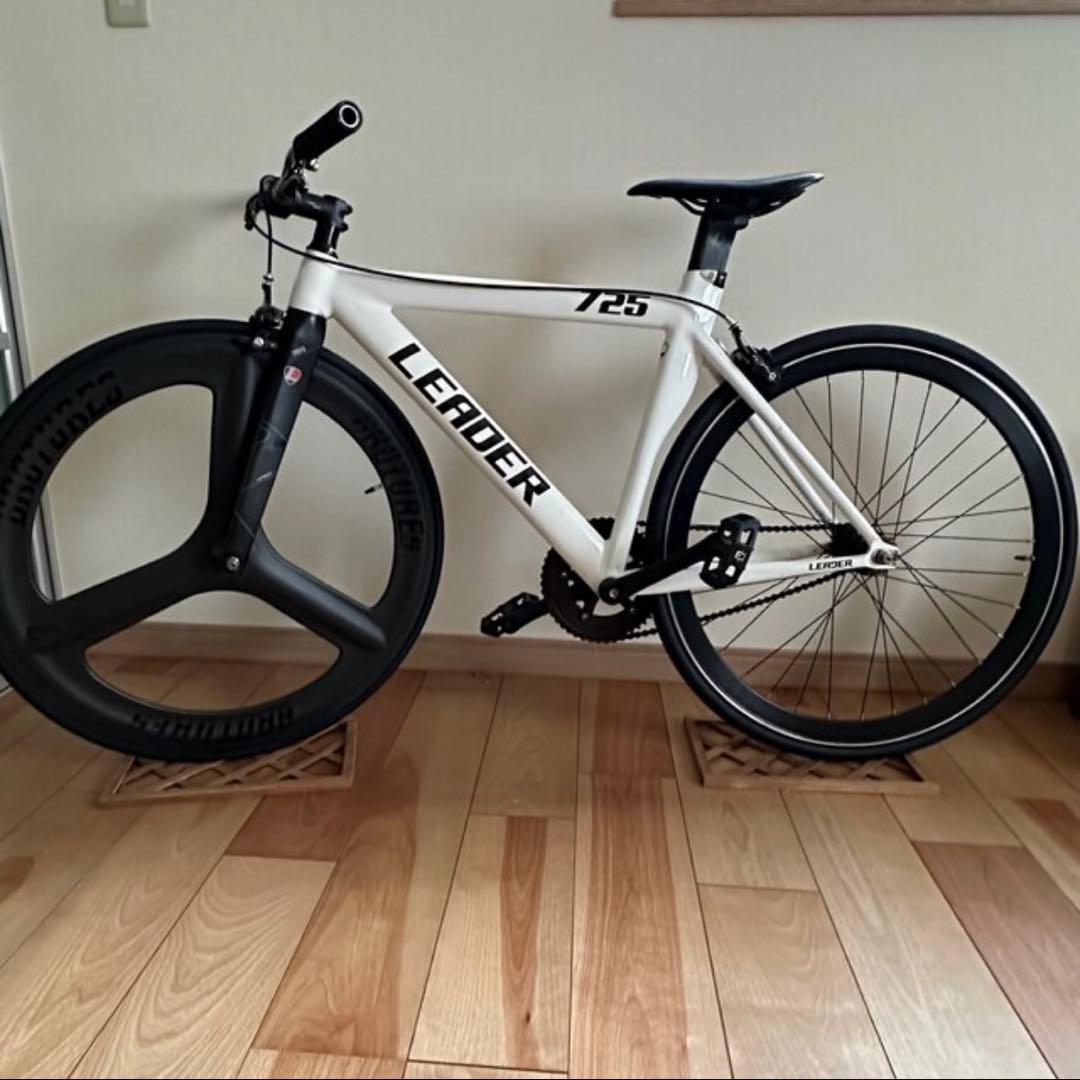 LEADER 725 ピストバイク ホワイト サイズS