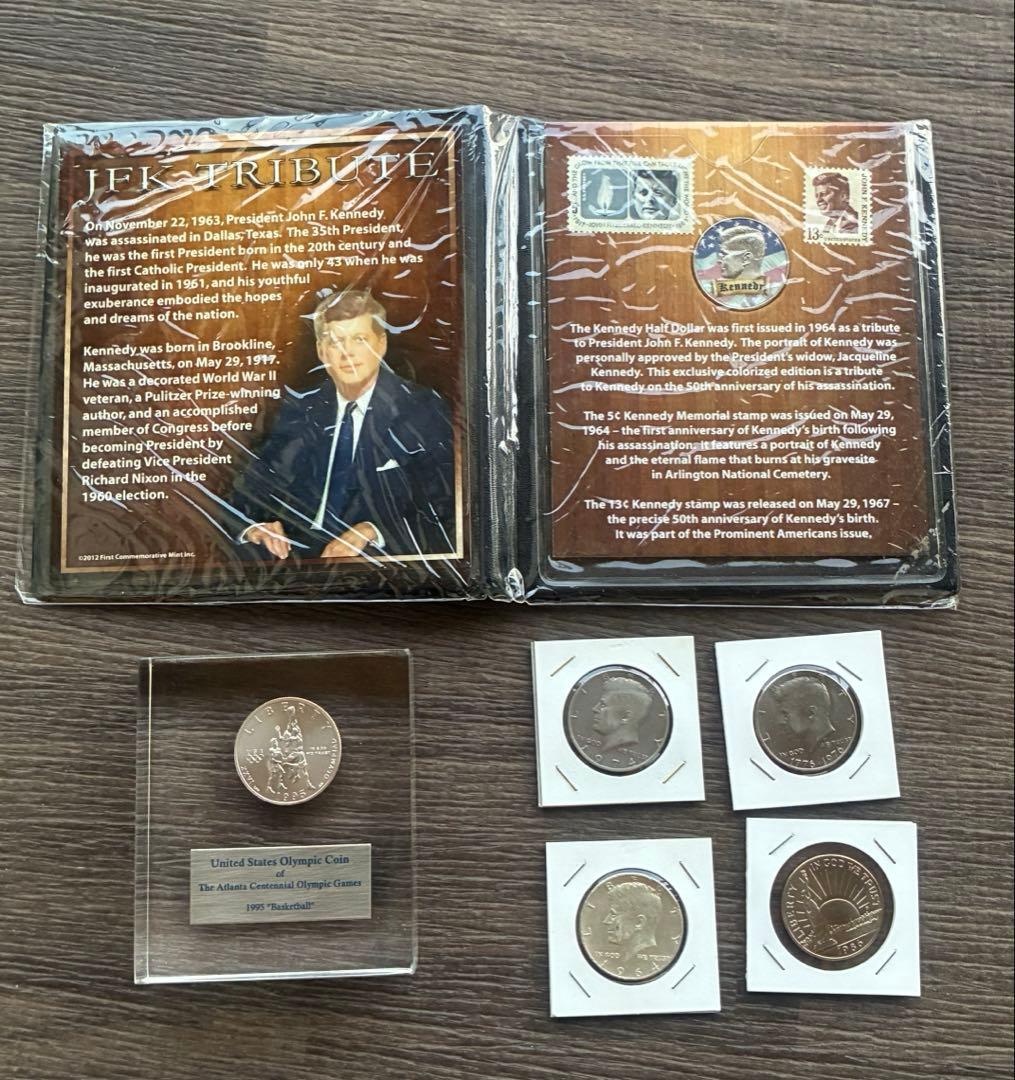 古銭 アメリカ ケネディ ハーフダラー　 銀貨　記念硬貨セットオリンピック