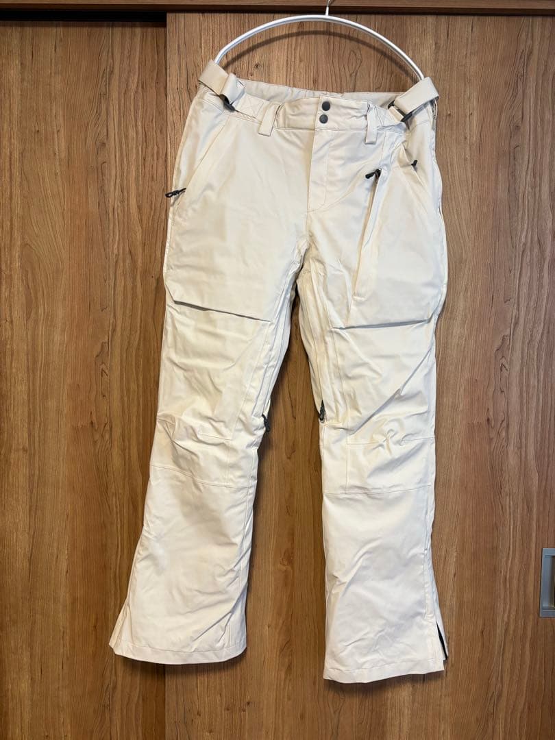 ホワイト スノーボードパンツ　　43d unisex