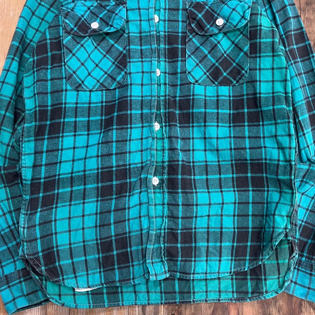 JOE MCCOY フランネルシャツ ブルー VINTAGE リアルマッコイズ