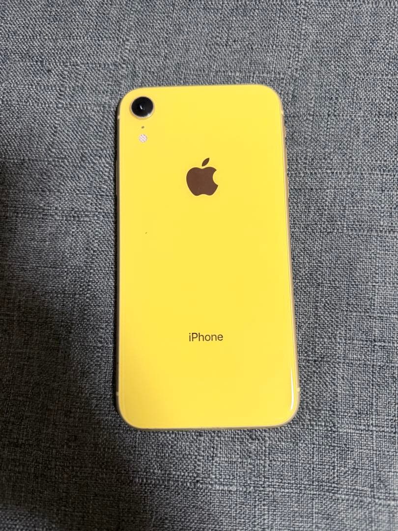 iPhone XR 64GB イエロー SIMフリー バッテリー92%（非純正）