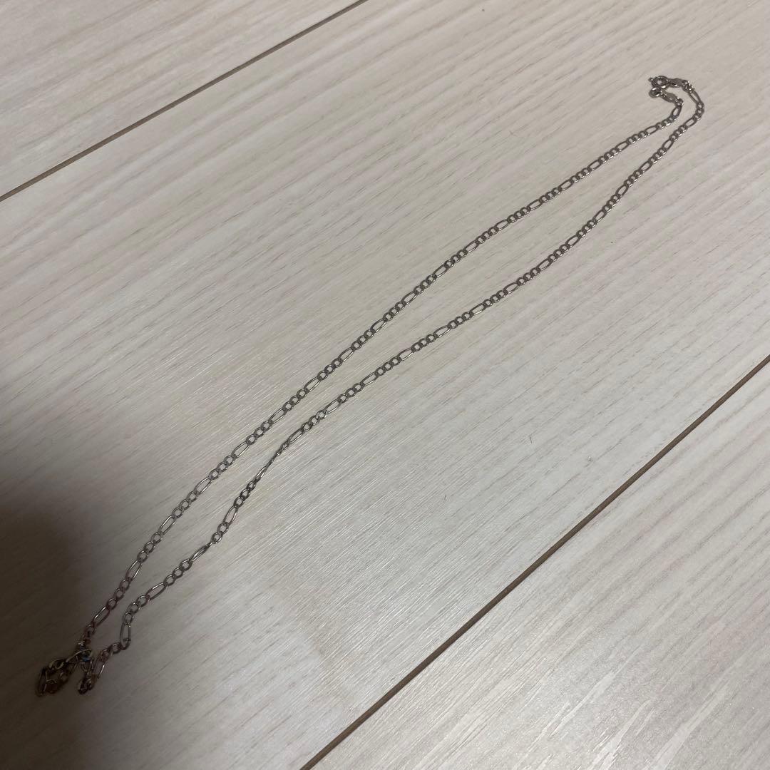 10k ホワイトゴールド　フィガロチェーン　avalanche