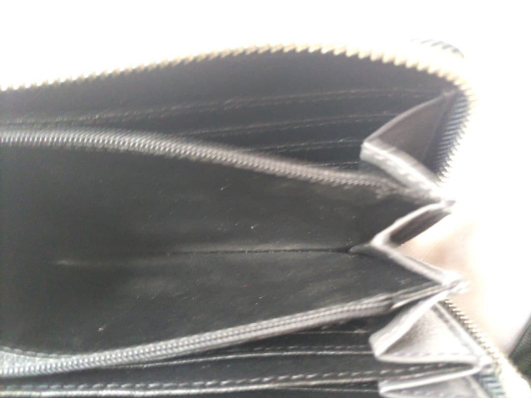 本物クロコダイルレザー 長財布 ブラックファスナー希少な「尾部（テール）を贅沢に