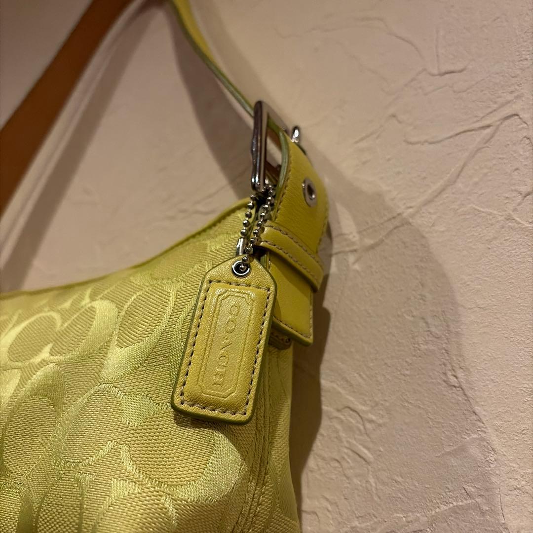【希少色】COACH コーチ ハンドバッグ ワンショルダー シグネチャー y2k