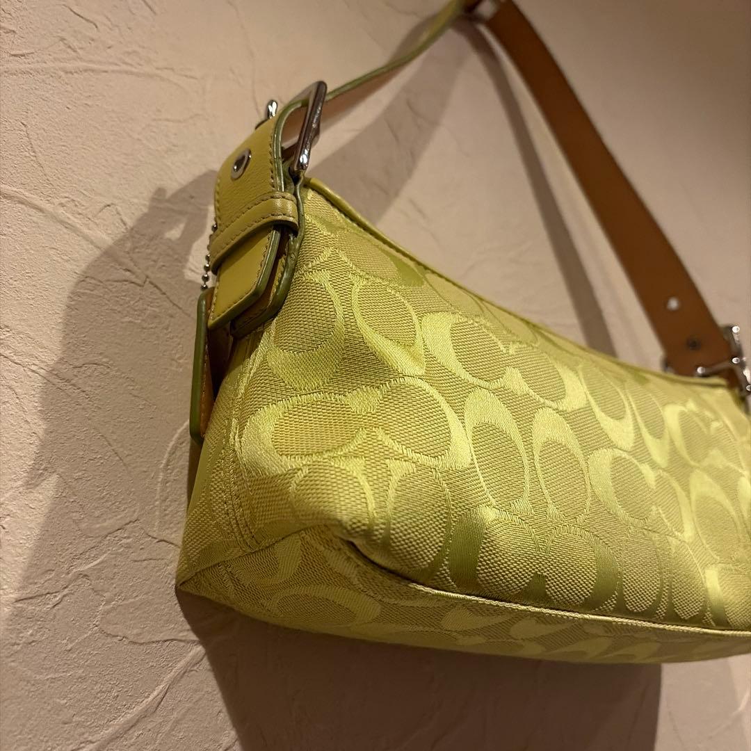 【希少色】COACH コーチ ハンドバッグ ワンショルダー シグネチャー y2k