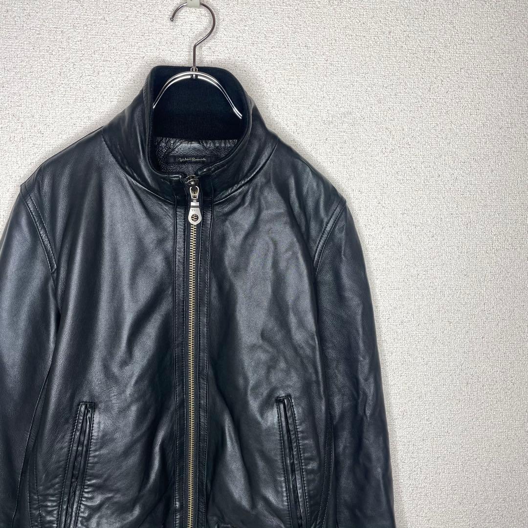 URBAN RESEARCH ダブルジップ ラムレザー ライダース ジャケット