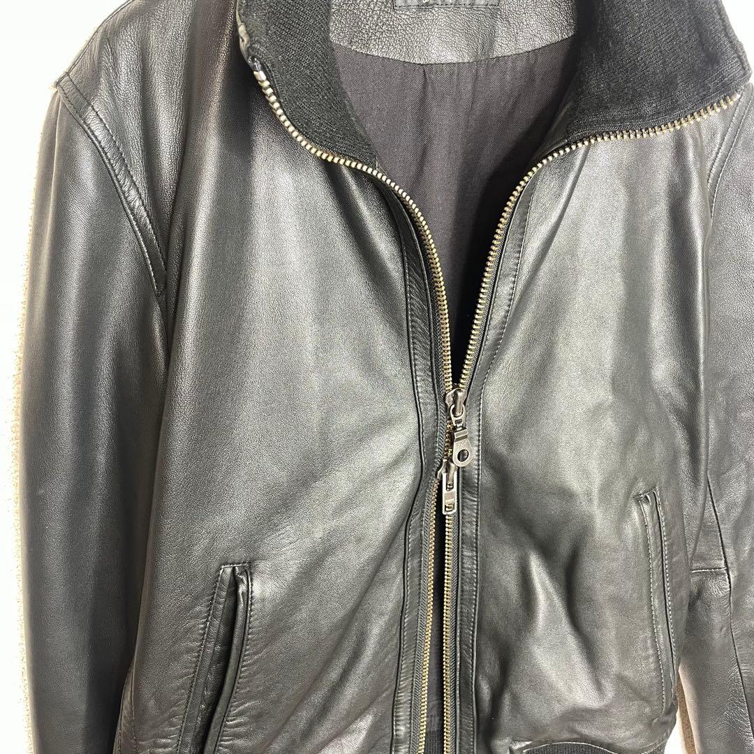 URBAN RESEARCH ダブルジップ ラムレザー ライダース ジャケット