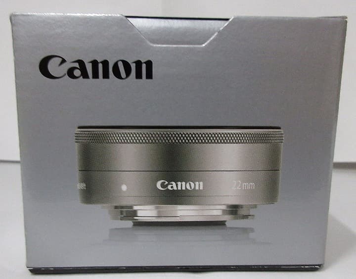 【値下済】Canon 単焦点広角レンズ シルバー ミラーレス一眼対応