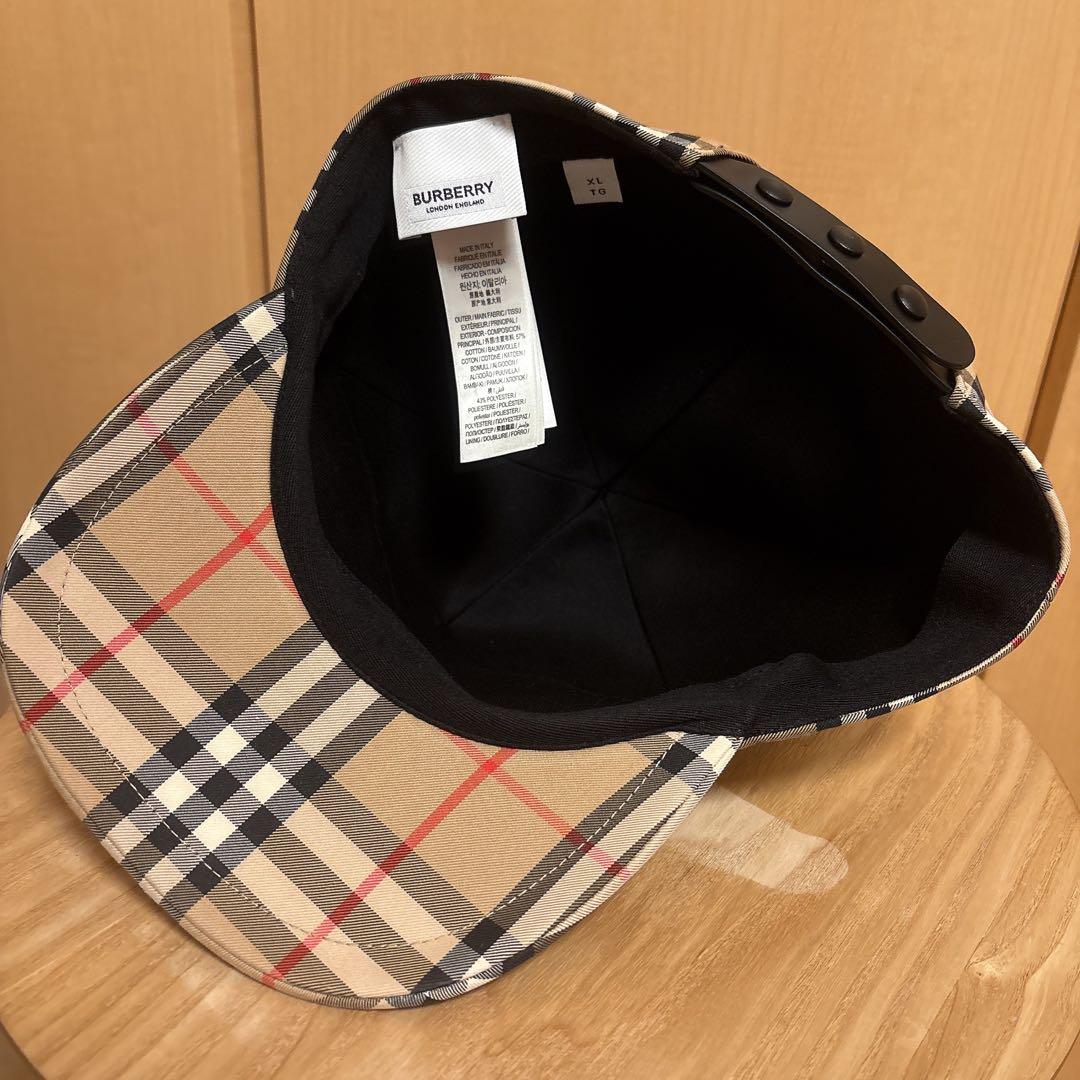 BURBERRY London ENGLANDキャップチェック　XLサイズ