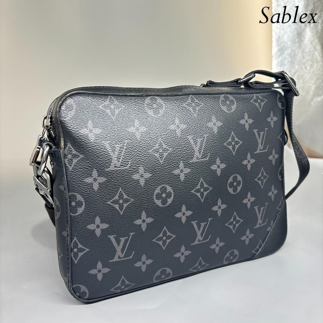 【極美品】ルイヴィトン モノグラムエクリプス トリオメッセンジャー M69443