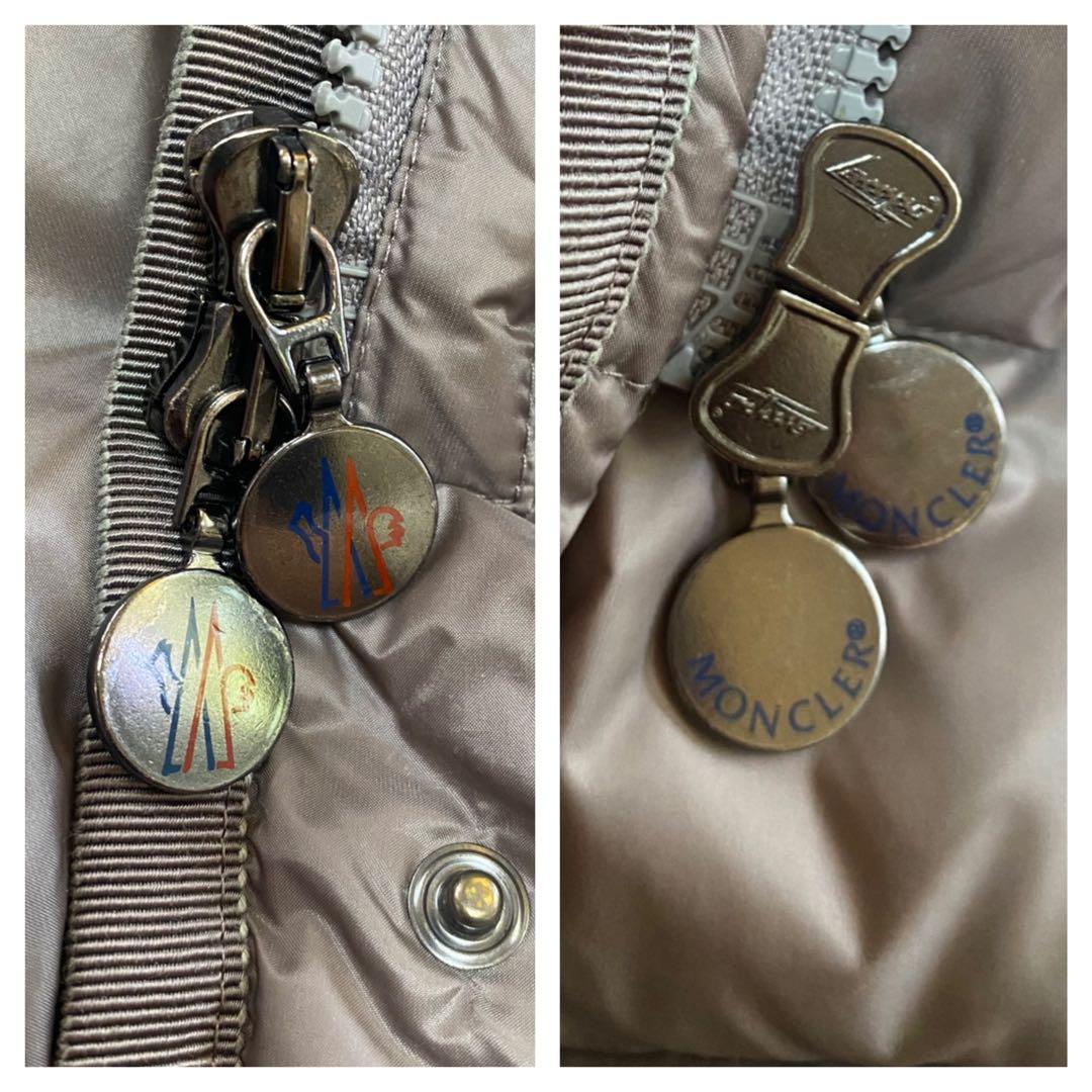 めんま＊MONCLER モンクレール＊高級エルミンヌ お洒落グレージュ