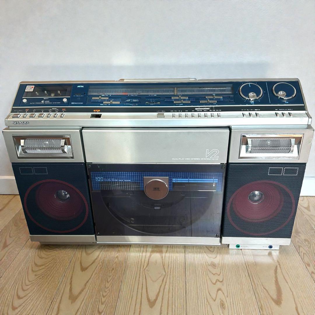 名機❣️稀少✨SHARP VZ-V2 デュアルプレイディスク ステレオ 昭和レトロ