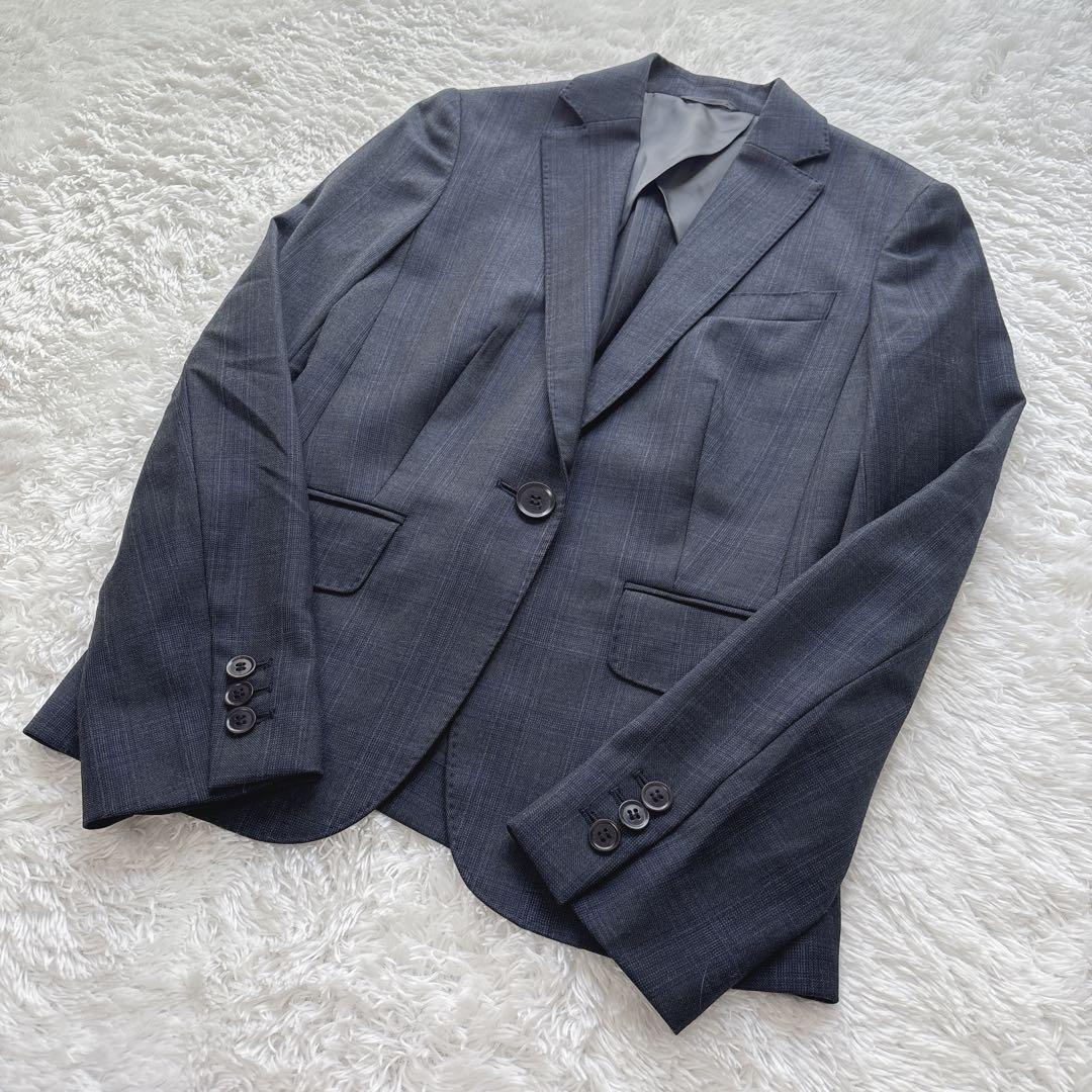 美品 スーツカンパニー パンツスーツ セットアップ REDA 近年 チェック36