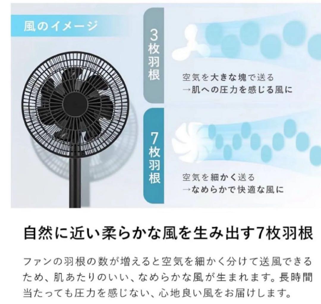 新品未開封　スリーアップ DCモーター 充電式 7枚羽 サーキュレーターファン