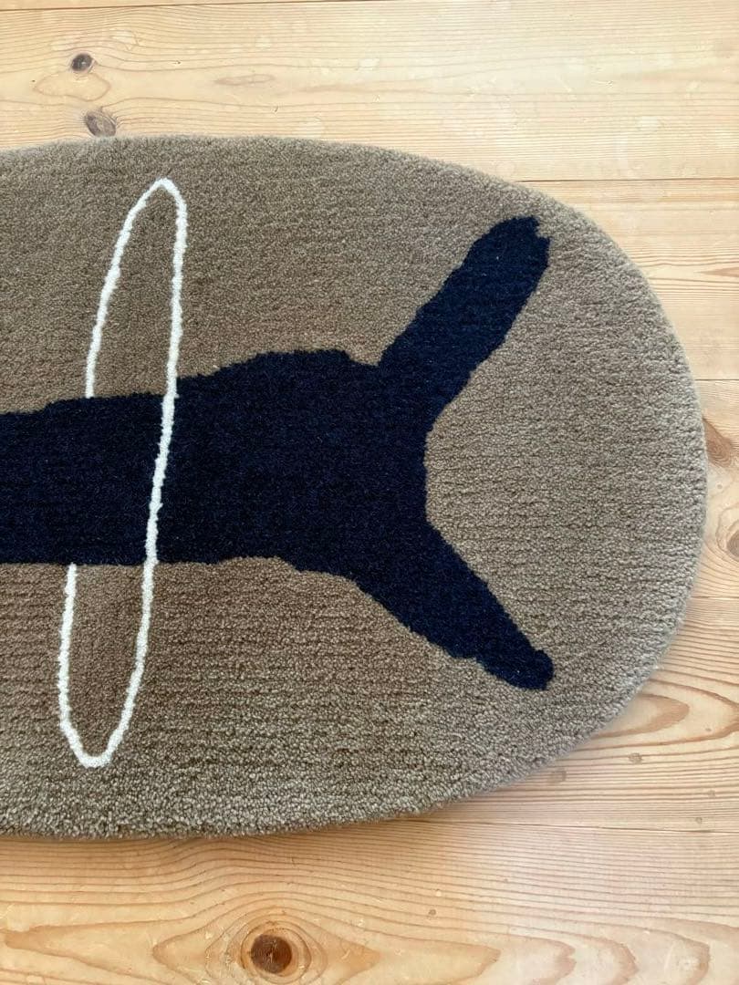 ミナペルホネン　runrun run ラグマット　ブラウン