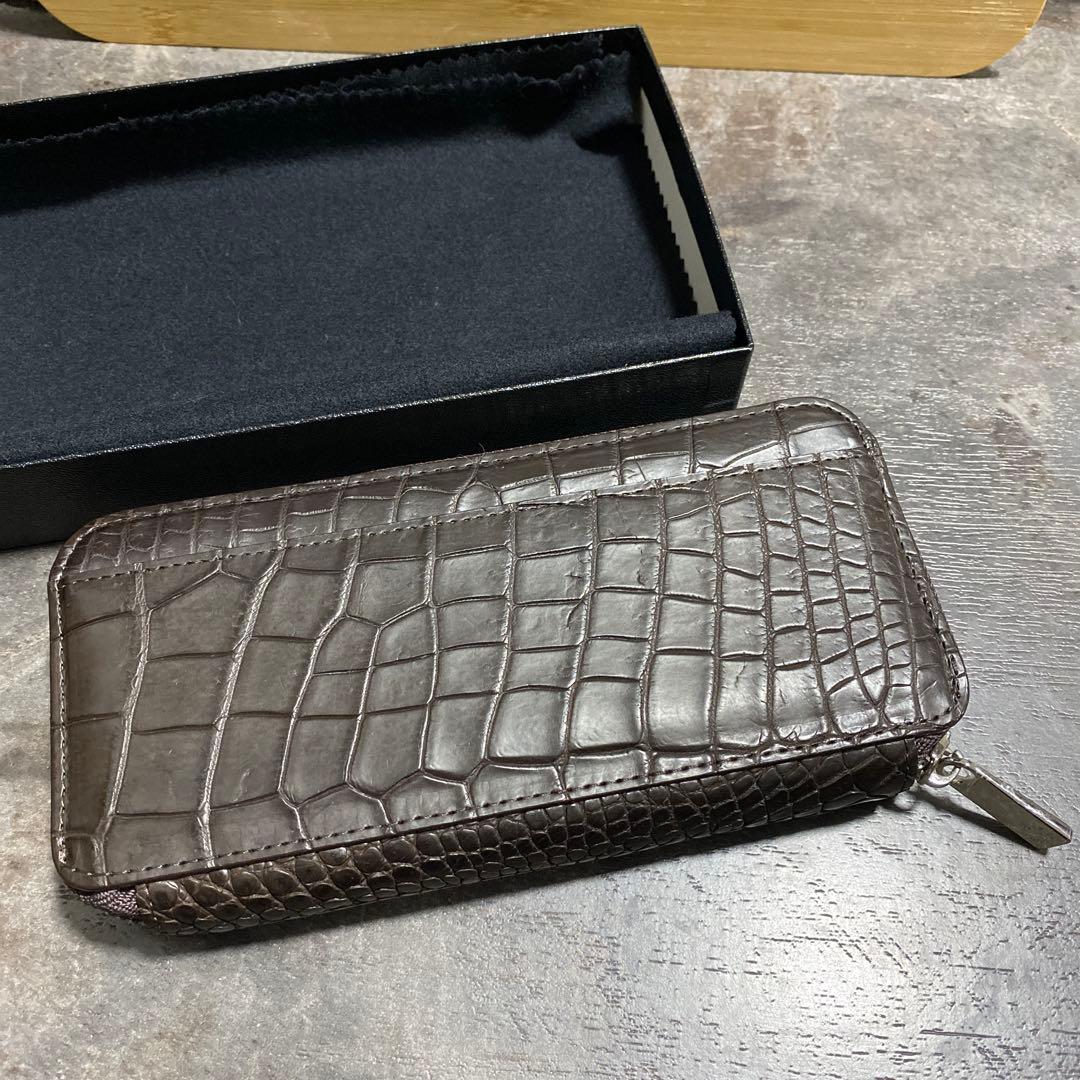 新品未使用 CROIX クロワロワイヤル長財布 ラウンドファスナー12