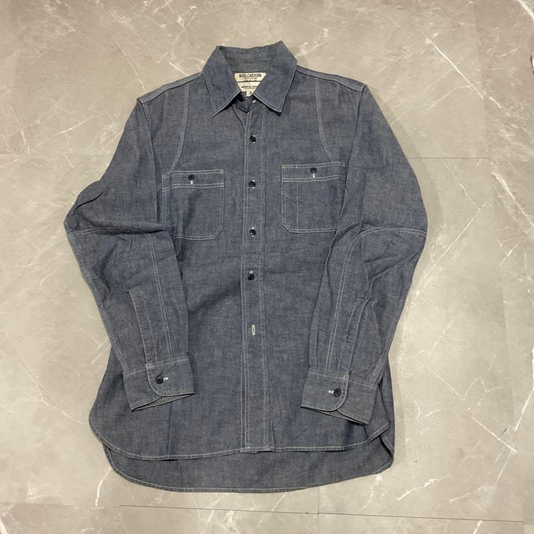 NigelCabourn ナイジェルケーボン 長袖シャンブレーシャツ