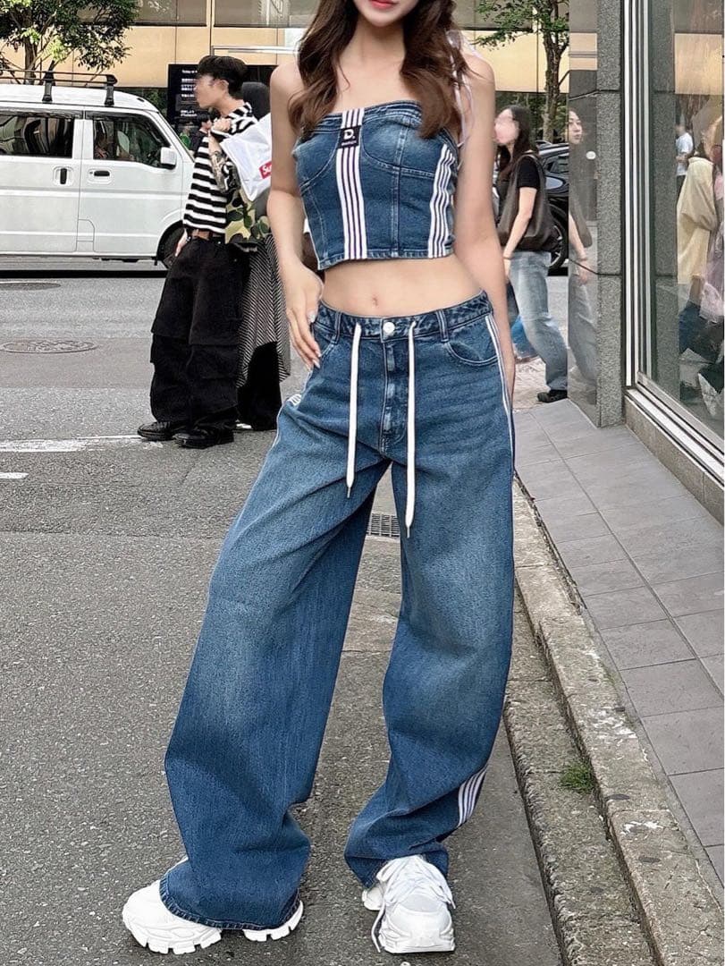 Lara Darich リメイクデニムパンツ M