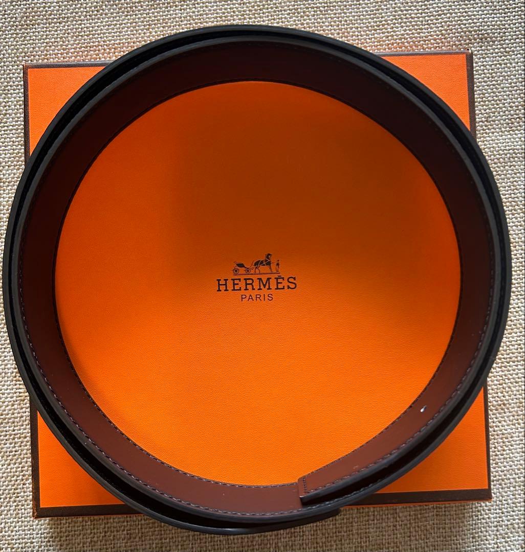 【絶品】 エルメス リバーシブルメンズベルト 113cm 幅38mm 未使用美品