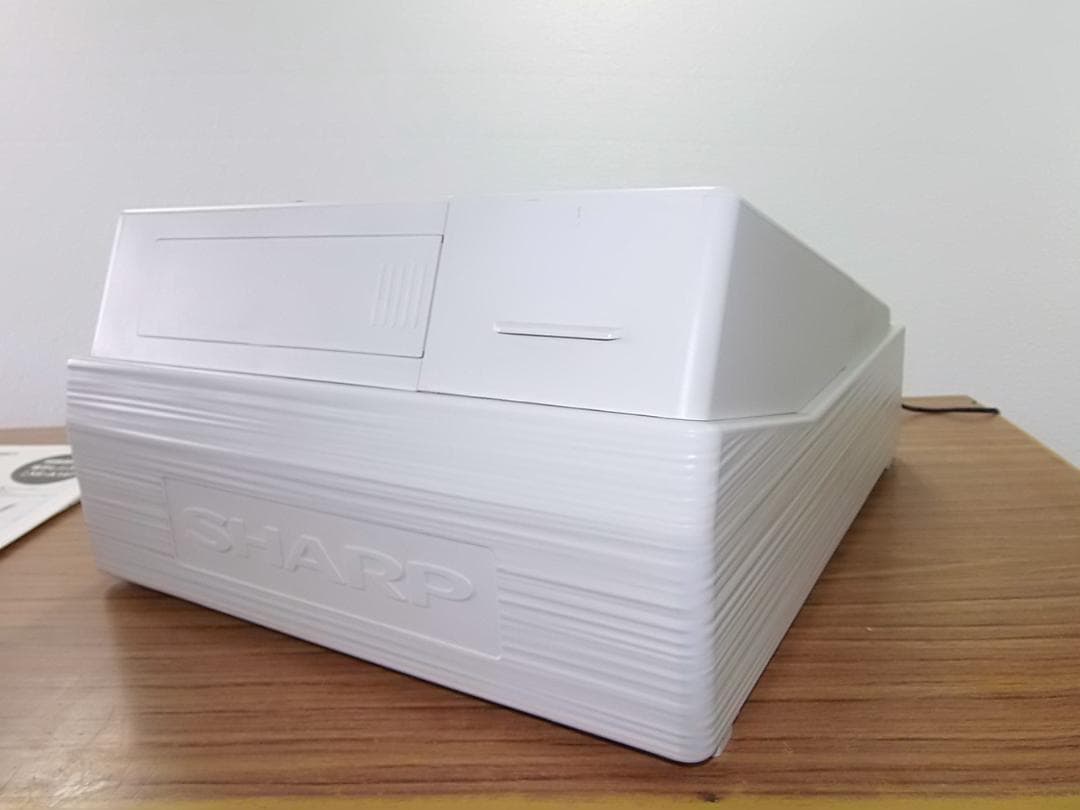 白2/5設定無料横型領収証シャープ８部門インボイスレジスターXE-A147