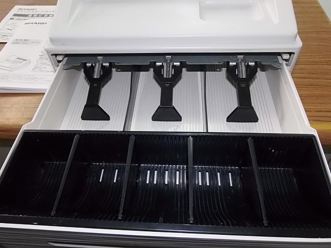 白2/5設定無料横型領収証シャープ８部門インボイスレジスターXE-A147