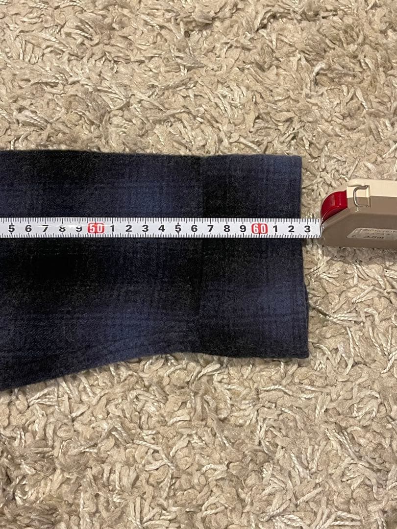 Standard California 21AW オンブレWOOL シャツブルー