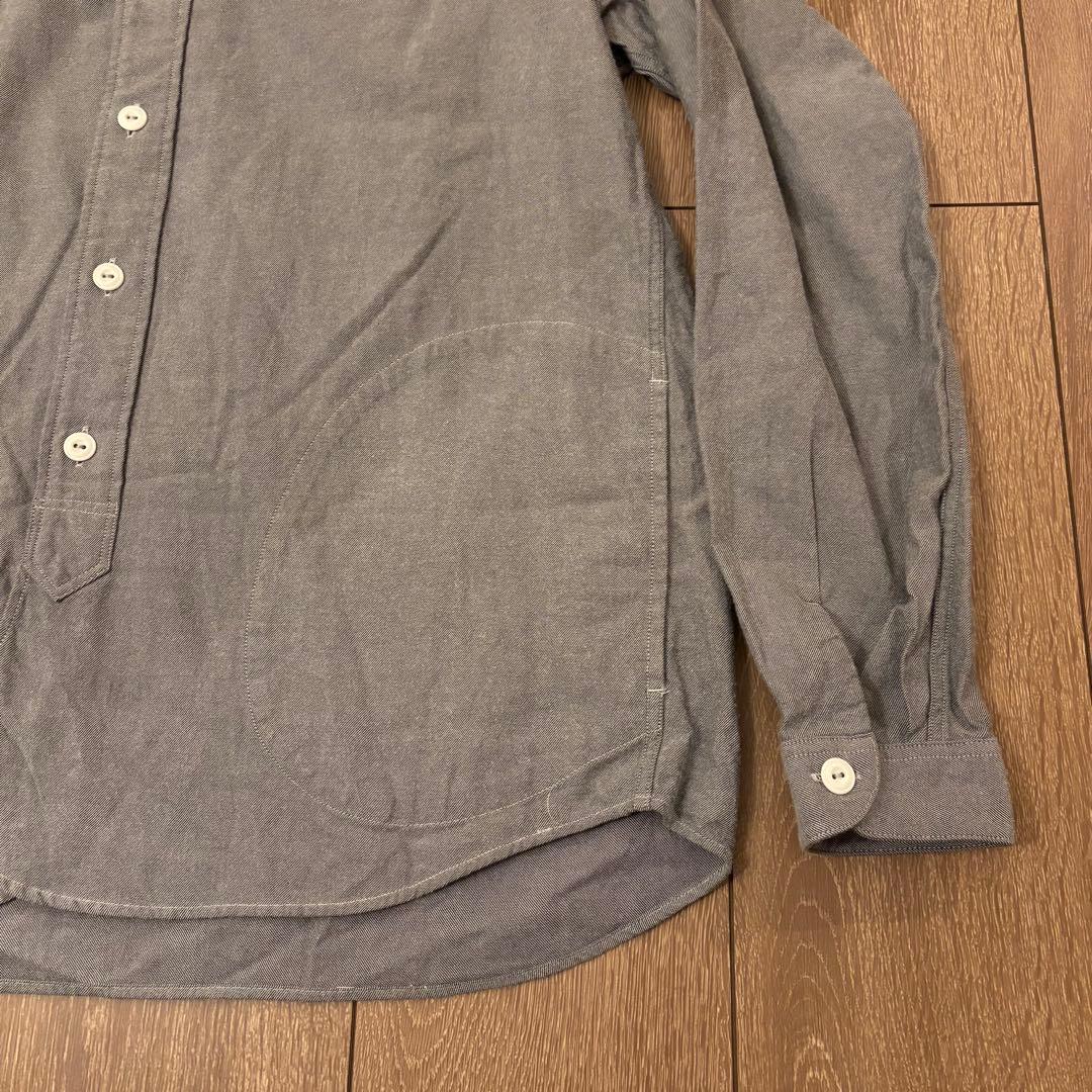 美品　DANTON ダントン　バンドカラーシャツ　長袖シャツ　日本製　定番