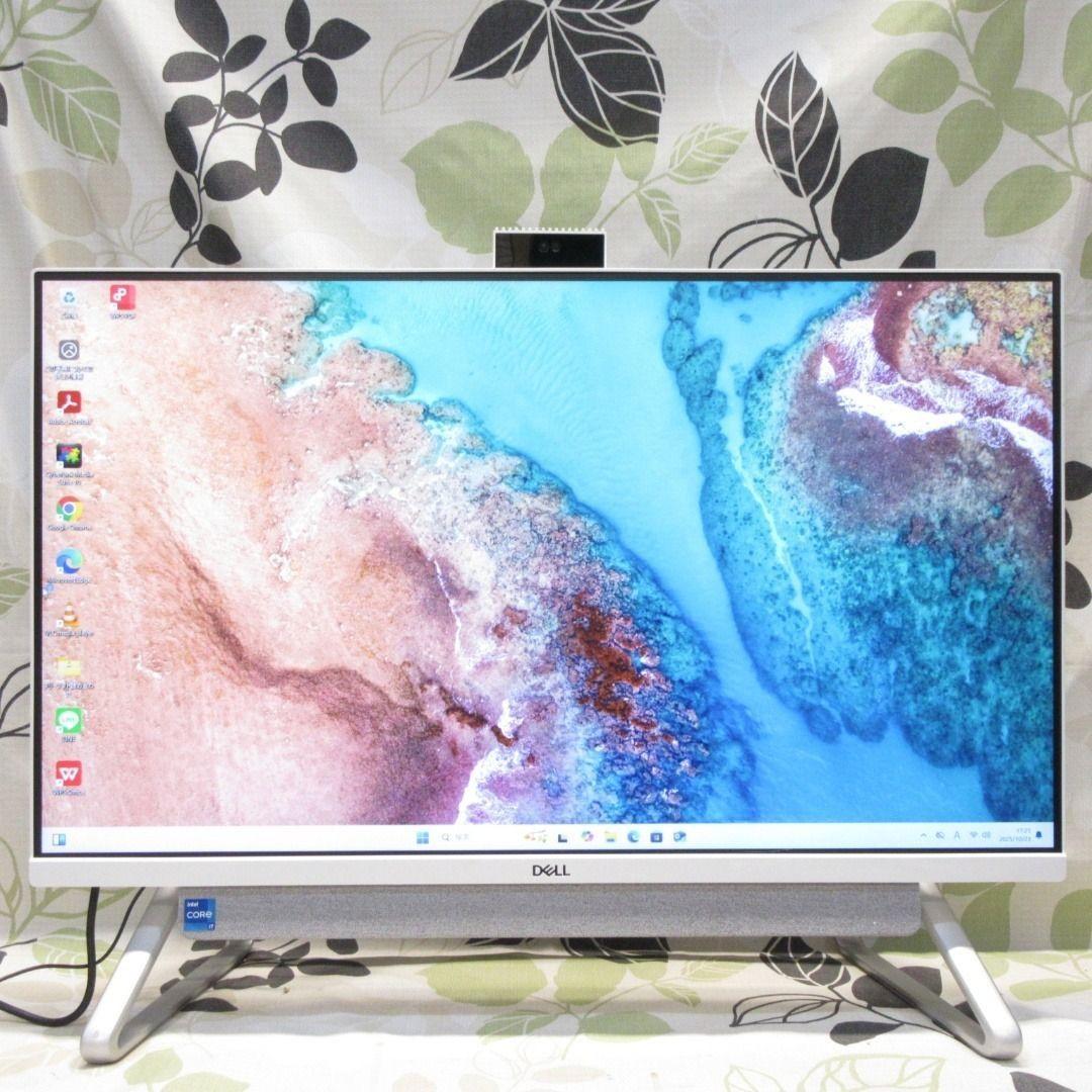 超大画面27インチWin11公式対応11世代i7/メ16G/SSD/無線/カメラ